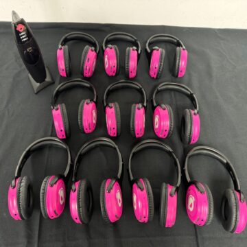 10 headsets silent disco